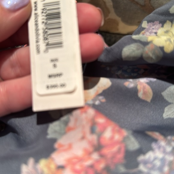 ALICE + OLIVIA SILKY HIGH WAIST PAJAMA PANTS IN BLACK FLORAL PRINT SIZE SMALL - Picture 13 of 13